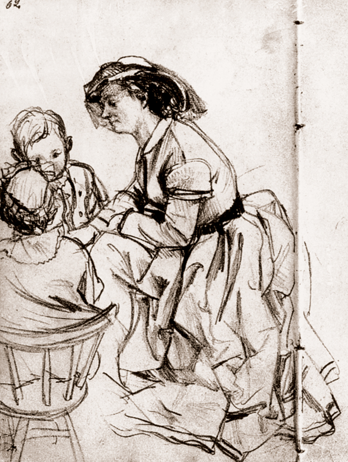  Adolpyh Von Menzel —— 埃米莉与奥图和格瑞塔